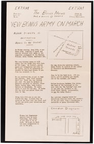 BONUS ARMY RARE JUNE 17, 1932 WASHINGTON DC EVENT FLYER.