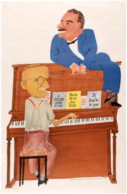 HENRY WALLACE "A GOOD MAN IS HARD TO FIND" ANTI-DEWEY & TRUMAN POSTER BEN SHAHN ART.