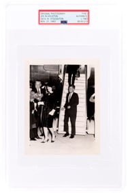 KENNEDY ASSASSINATION CECIL B. STOUGHTON TYPE 1 PHOTOGRAPH NOV. 21, 1963 JFK, JACKIE KENNEDY, AND LY