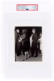 KENNEDY ASSASSINATION CECIL B. STOUGHTON TYPE 1 PHOTOGRAPH NOV. 21, 1963-JFK AND JACKIE KENNEDY.