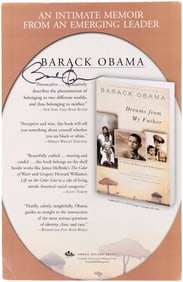 OBAMA "DREAMS OF MY FATHER" SIGNED BOOK STORE STANDING DISPLAY.