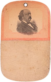 BEN BUTLER RARE C. 1884 PORTRAIT MATCH STRIKER.