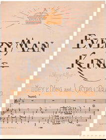EVERY MAN A KING HUEY P. LONG WRITTEN SHEET MUSIC.