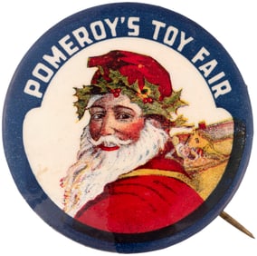 POMEROY'S TOY FAIR RARE 1.75" EARLY DESIGN C. 1920 FOR PENNSYLVANIA DEPT. STORE.