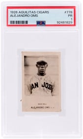1926 AGUILITAS CIGARS #778 ALEJANDRO OMS PSA 1 POOR.