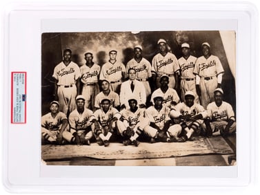 c. 1950s (1937) CIUDAD TRUJILLO TEAM PHOTO WITH HOF'ERS JOSH GIBSON, SATCHEL PAIGE & COOL PAPA BELL