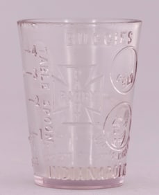 PARRY BUGGIES "GOLD SILVER" "McKINLEY BRYAN" WHIMSICAL SHOT GLASS.