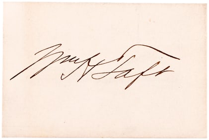 WILLIAM H. TAFT 27TH PRESIDENT OF THE UNITED STATES SIGNED CARD.