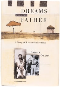 BARACK OBAMA SIGNED "DREAMS FROM MY FATHER" FIRST EDITION MEMOIR BOOK.
