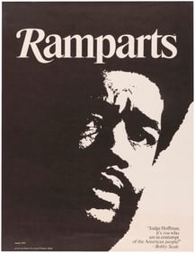 BOBBY SEALE BLACK PANTHER PARTY CHICAGO 7 RAMPARTS MAGAZINE POSTER.