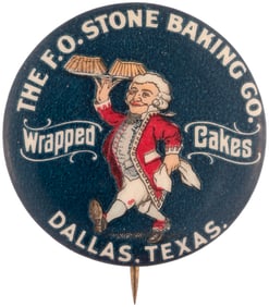 SERVED ON A PLATTER IS OUR FIRST OFFERED STONE BAKING CO. DALLAS, TX BUTTON.