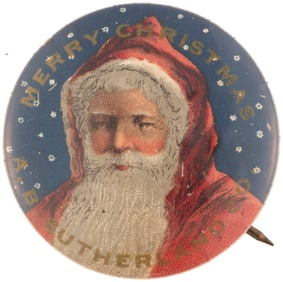 STARRY NIGHT SANTA C. 1916 BUTTON.