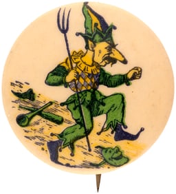C. 1898 NEW ORLEANS MARDI GRAS BUTTON NAMING 3 KREWES.