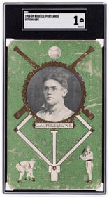 1908-09 ROSE COMPANY POSTCARDS OTTO KNABE SGC 1 POOR.