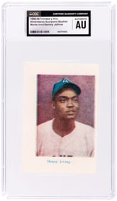 1948-49 TRINIDAD Y HNO ALMENDARES SCORPIONS BOOKLET (PAGE) MONTE IRVIN (HOF)/SAM JETHROE PRE-ROOKIES