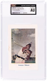 1948-49 TRINIDAD Y HNO HABANA LIONS BOOKLET (PAGE) MINNIE MINOSO (HOF) PRE-ROOKIE CGC AUTHENTIC.