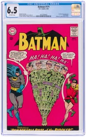 BATMAN #171 MAY 1965 CGC 6.5 FINE+ (FIRST SILVER AGE RIDDLER).