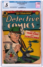 DETECTIVE COMICS #75 MAY 1943 CGC 0.5 POOR.