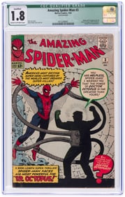 AMAZING SPIDER-MAN #3 JULY 1963 CGC QUALIFIED 1.8 GOOD- (FIRST DR OCTOPUS).