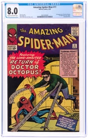 AMAZING SPIDER-MAN #11 APRIL 1964 CGC 8.0 VF.