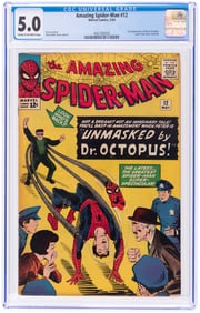 AMAZING SPIDER-MAN #12 MAY 1964 CGC 5.0 VG/FINE.