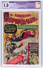 AMAZING SPIDER-MAN #14 1964 JULY CGC RESTORED 1.0 SLIGHT (C-1) FAIR (FIRST GREEN GOBLIN).
