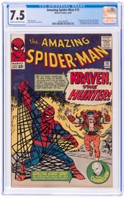 AMAZING SPIDER-MAN #15 AUGUST 1964 CGC 7.5 VF- (FIRST KRAVEN THE HUNTER).