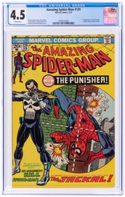 AMAZING SPIDER-MAN #129 FEBRUARY 1974 CGC 4.5 VG+ (FIRST PUNISHER).