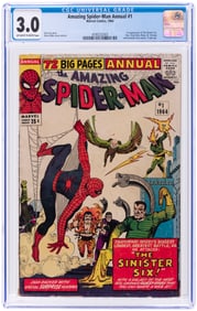 AMAZING SPIDER-MAN ANNUAL #1 1964 CGC 3.0 GOOD/VG (FIRST SINISTER SIX).