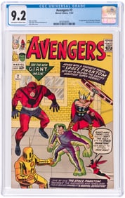 AVENGERS #2 NOVEMBER 1963 CGC 9.2 NM-.