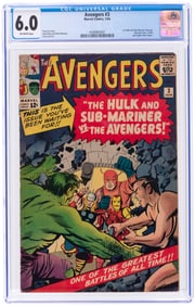 AVENGERS #3 JANUARY 1964 CGC 6.0 FINE.