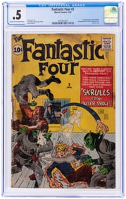 FANTASTIC FOUR #2 JANUARY 1962 CGC 0.5 POOR (FIRST SKRULLS).