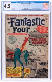 FANTASTIC FOUR #13 APRIL 1963 CGC 4.5 VG+ (FIRST RED GHOST & WATCHER).
