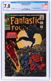 FANTASTIC FOUR #52 JULY 1966 CGC 7.0 FINE/VF (FIRST BLACK PANTHER).