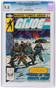 G.I. JOE, A REAL AMERICAN HERO #2 AUGUST 1982 CGC 9.8 NM/MINT.