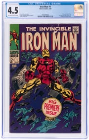 IRON MAN #1 MAY 1968 CGC 4.5 VG+.