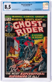 MARVEL SPOTLIGHT #5 AUGUST 1972 CGC 8.5 VF+ (FIRST GHOST RIDER).