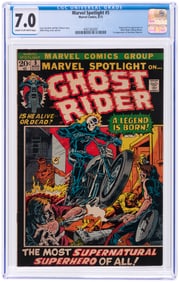 MARVEL SPOTLIGHT #5 AUGUST 1972 CGC 7.0 FINE/VF (FIRST GHOST RIDER).