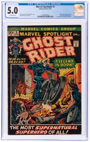MARVEL SPOTLIGHT #5 AUGUST 1972 CGC 5.0 VG/FINE (FIRST GHOST RIDER).