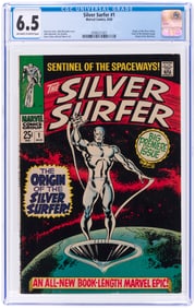 SILVER SURFER #1 AUGUST 1968 CGC 6.5 FINE+.