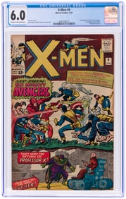 X-MEN #9 JANUARY 1965 CGC 6.0 FINE.