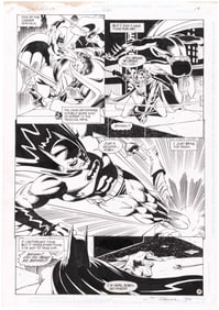 DETECTIVE COMICS #661 COMIC BOOK PAGE ORIGINAL ART BY GRAHAM NOLAN.