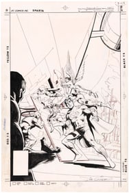 SECRETS OF THE LEGION OF SUPER-HEROES #3 COMIC BOOK COVER ORIGINAL ART BY JIM JANES.