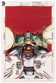 HARDWARE #7 COMIC BOOK COVER ORIGINAL COLOR ART BY NOELLE GIDDINGS.