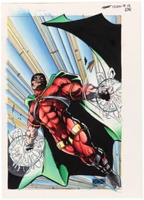 ICON #12 COMIC BOOK COVER ORIGINAL COLOR ART BY NOELLE GIDDINGS.