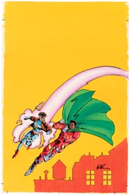 ICON #31 COMIC BOOK COVER ORIGINAL COLOR ART BY NOELLE GIDDINGS.