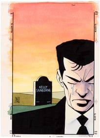 XOMBI #6 COMIC BOOK COVER ORIGINAL COLOR ART BY NOELLE GIDDINGS.
