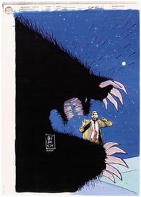 XOMBI #13 COMIC BOOK COVER ORIGINAL COLOR ART BY NOELLE GIDDINGS.