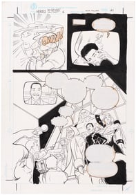HEROES #6 ORIGINAL ART PAGE BY KEITH POLLARD.