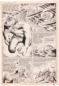 JOURNEY INTO MYSTERY #63 COMIC BOOK ORIGINAL ART BY JACK KIRBY.